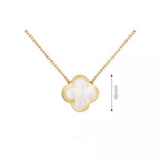 Mini‑Size Mother‑of‑Pearl Four‑Leaf Clover Necklace