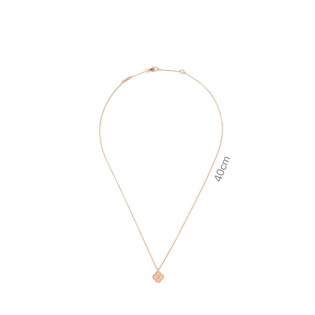 Extra‑Mini Size Four‑Leaf Clover Necklace