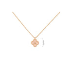 Extra‑Mini Size Four‑Leaf Clover Necklace