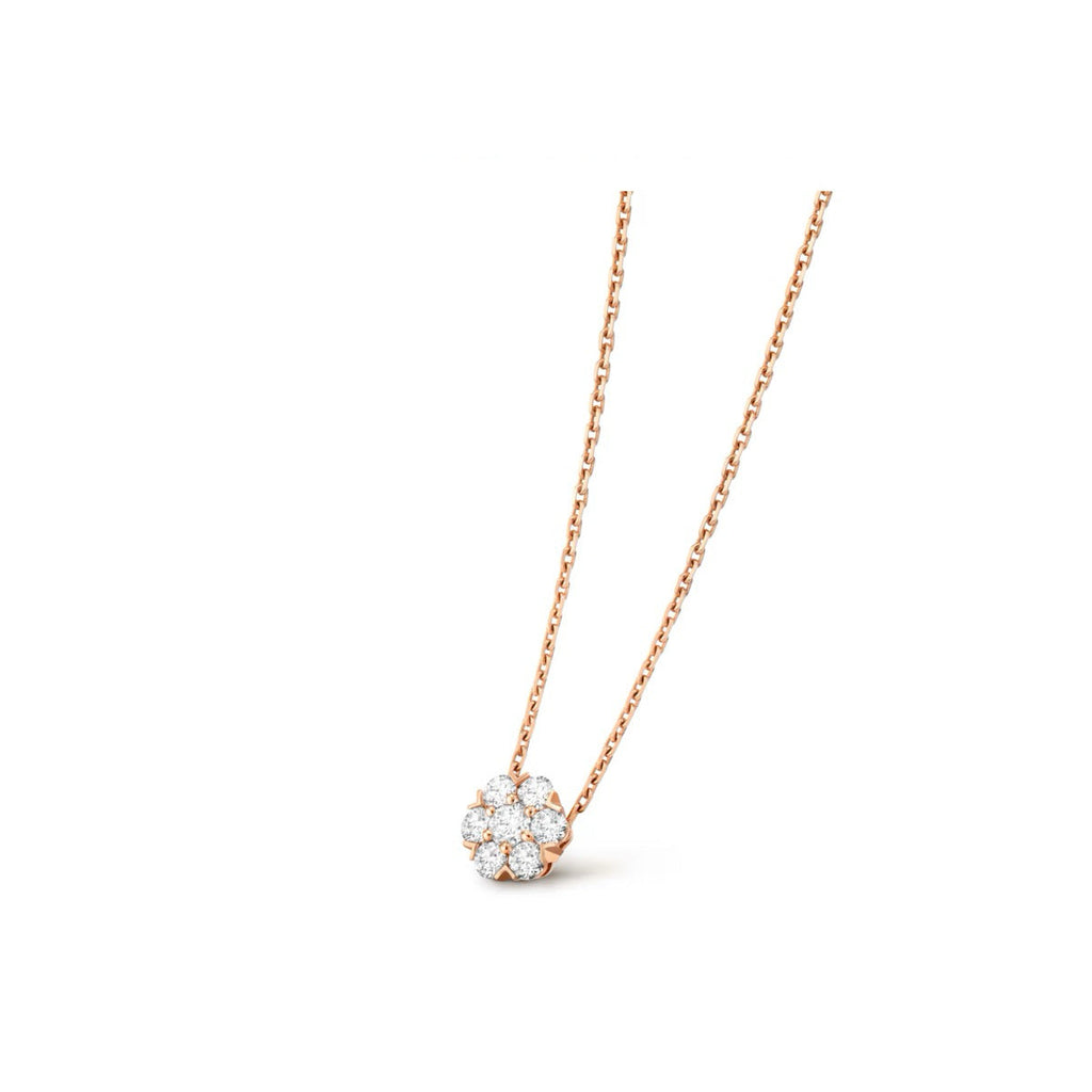 Mini‑Size Delicate Stone‑Set Pendant Necklace with Sparkling Inlaid Gemstones
