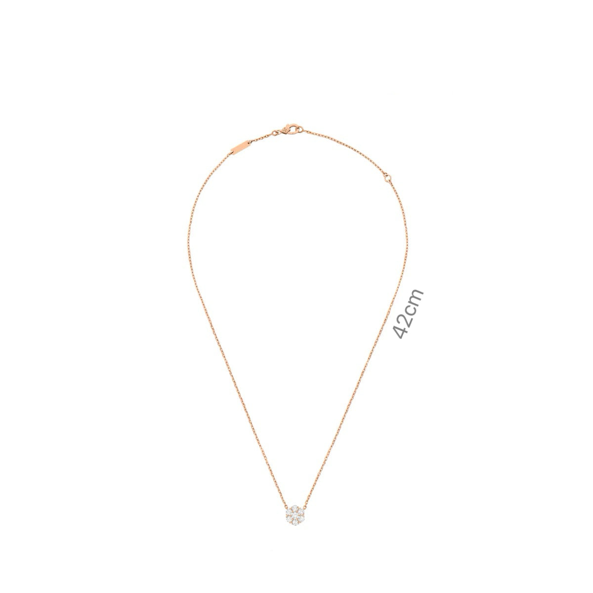 Mini‑Size Delicate Stone‑Set Pendant Necklace with Sparkling Inlaid Gemstones