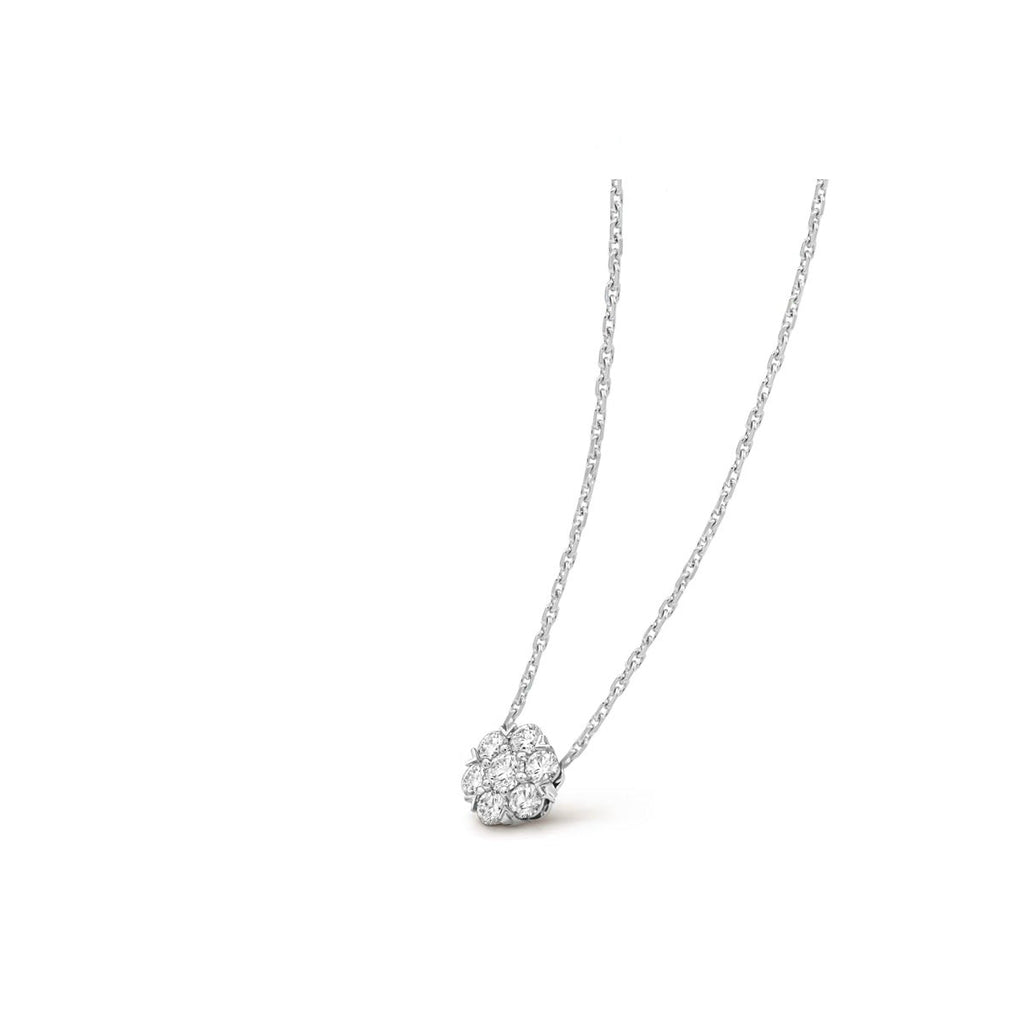 Mini‑Size Delicate Stone‑Set Pendant Necklace with Sparkling Inlaid Gemstones