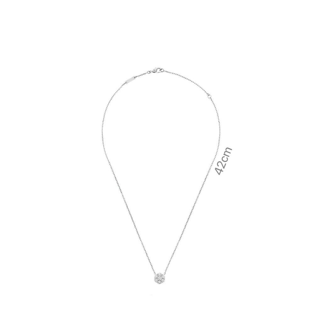 Mini‑Size Delicate Stone‑Set Pendant Necklace with Sparkling Inlaid Gemstones