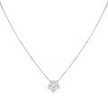Mini Open‑Work Lotus Pendant Necklace for Women