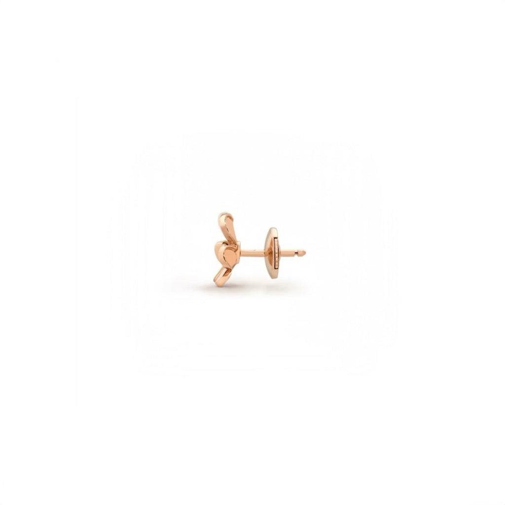 Mini-Size Ruby Stud Stone Earrings with 2 Ruby Stones