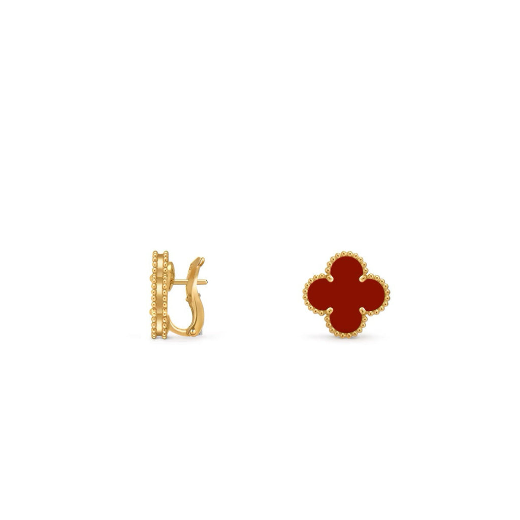 Four‑Leaf Clover Convertible Clip‑On Earrings
