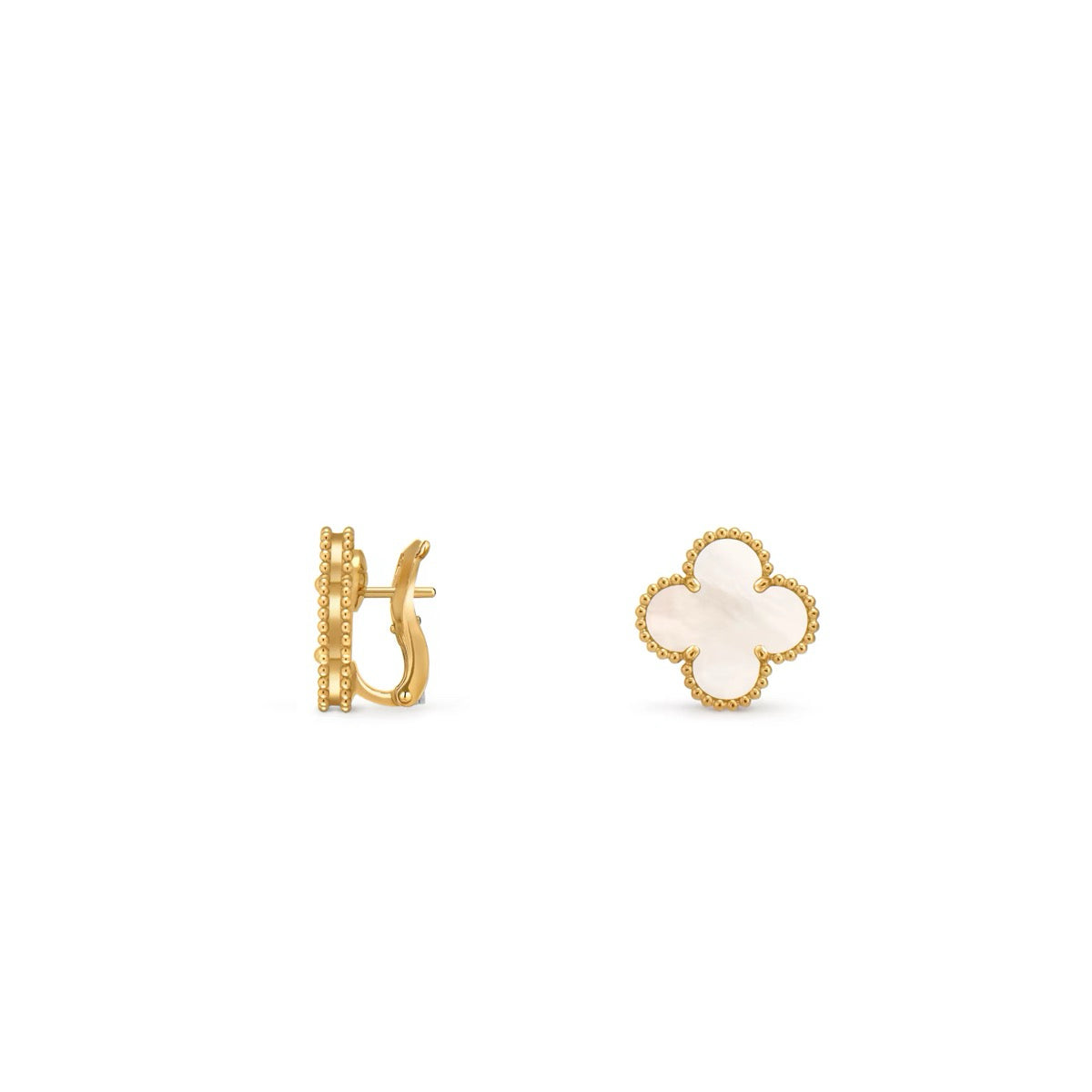 Four‑Leaf Clover Convertible Clip‑On Earrings