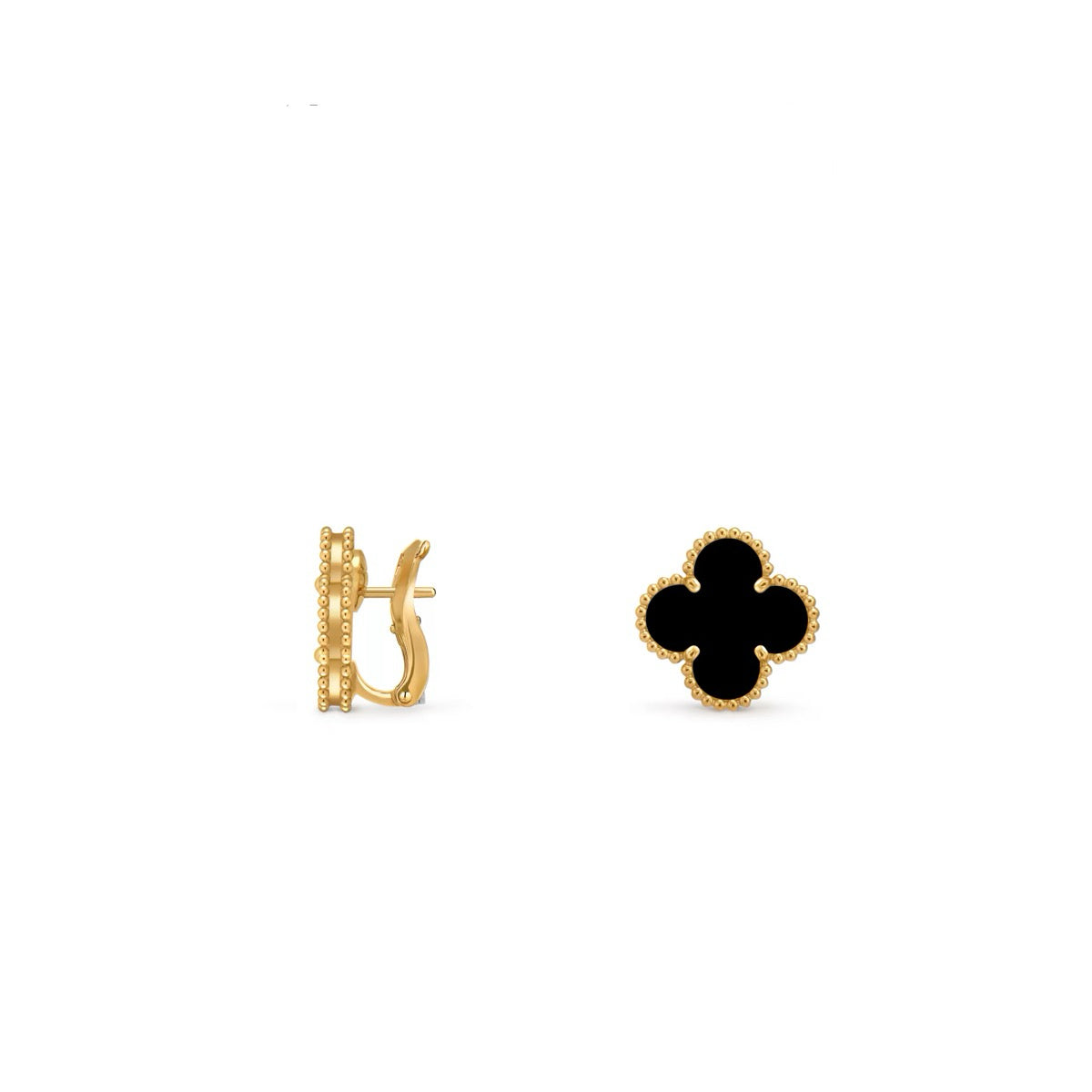 Four‑Leaf Clover Convertible Clip‑On Earrings