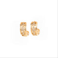 T-Shape Gourd Stud Earrings–Lucky Fortune & Double Blessings Charm