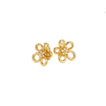 Lace Flower Earrings–Delicate Hollow Floral Stud Earrings