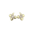 Floral Clover Stud Earrings Fully Paved Sparkling Gemstones Fashion Women Ear Jewelry