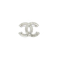 Interlocking C Baguette & Round Crystal Brooch