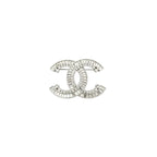 Interlocking C Baguette & Round Crystal Brooch