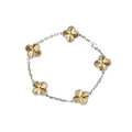 Five-Motif Four-Leaf Clover Bracelet – CNC Precision-Cut Lucky Charm