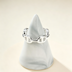 Chain-Link Fashion Ring – Polished Finish