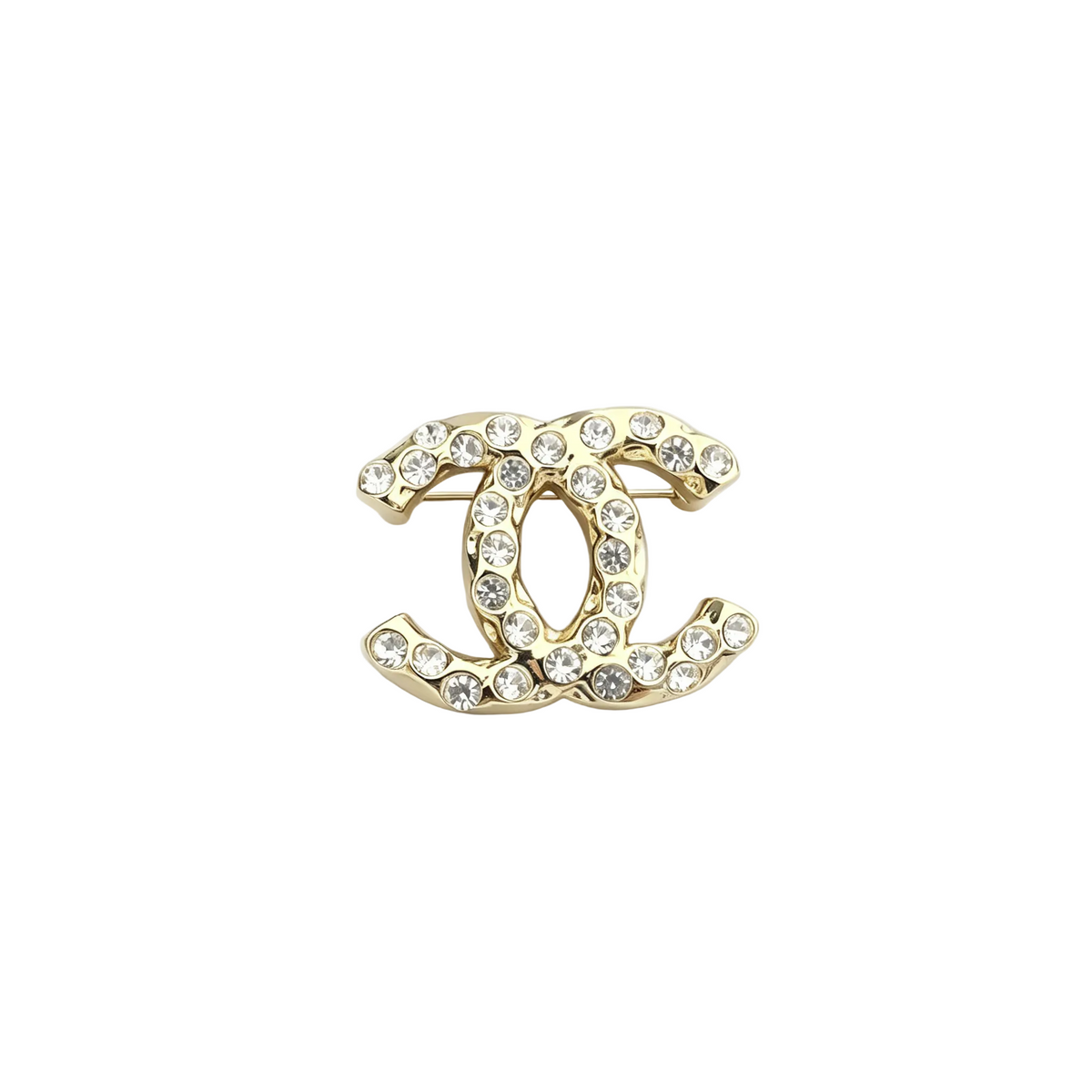 Interlocking C Pavé Crystal Brooch