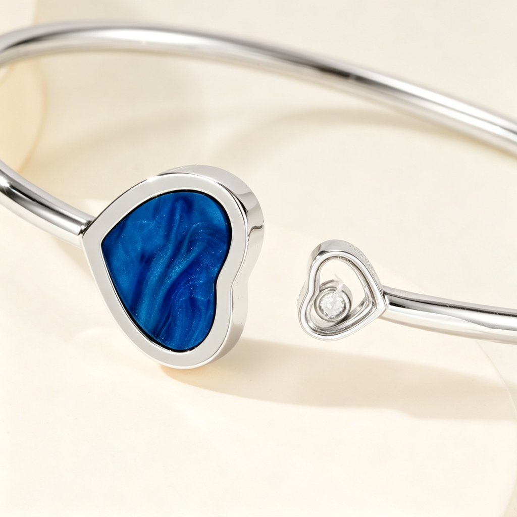 Blue Mother of Pearl & Gemstones, Elegant Bracelet for Daily Wear & Gifting