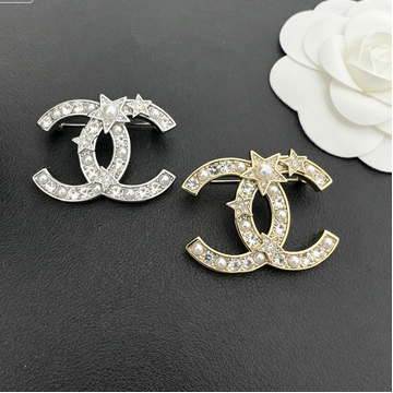 Interlocking C Star Brooch – Beads & Crystals