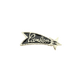Shooting Star Enamel Brooch – Black