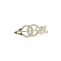Interlocking C Bar Brooch – Pavé & Baguette Crystals