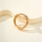 Nail ZP Style Ring with Micro Paved Gemstones Ring for Daily Wear & Gifting
