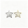 Openwork Star Brooch – Enamel Center Block