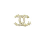 Interlocking C Star Brooch – Chain-Link Crystal