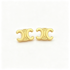 Interlocking Arch Stud Earrings