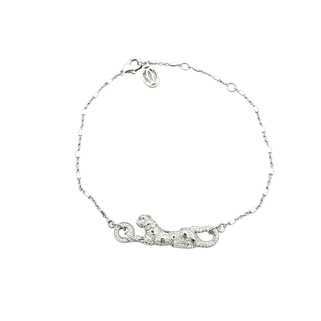 Crystal Pavé Panther Bracelet