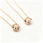 Bud Pendant Necklace for Women Red Gem Luxury Jewelry for Daily