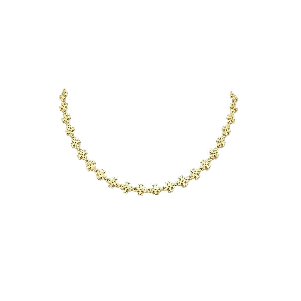 Interlocking T-Link Chain Necklace – Monogram Collar