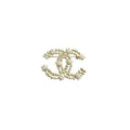 Interlocking C Beaded Chain Brooch – Floral Accents