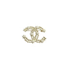 Interlocking C Beaded Chain Brooch – Floral Accents