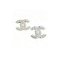 Interlocking C Heart-Crystal Brooch
